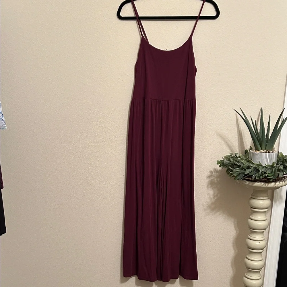 Athleta Deep Burgundy One Piece Pants - Picture 1 of 2